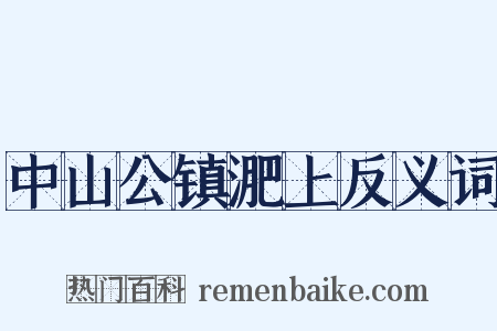 中山公镇淝上反义词是什么意思的图片